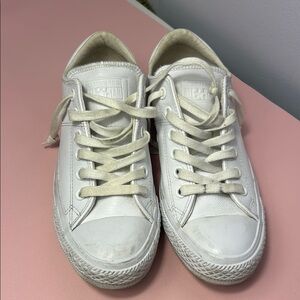 Converse All Star White Leather Sneakers